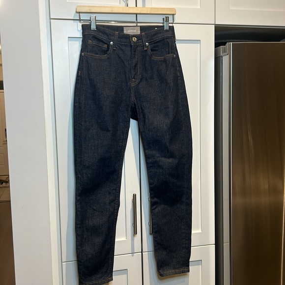 Everlane Minimalist High Rise Skinny Ankle Classic Jeans Dark Wash Size 26 - Picture 3 of 12